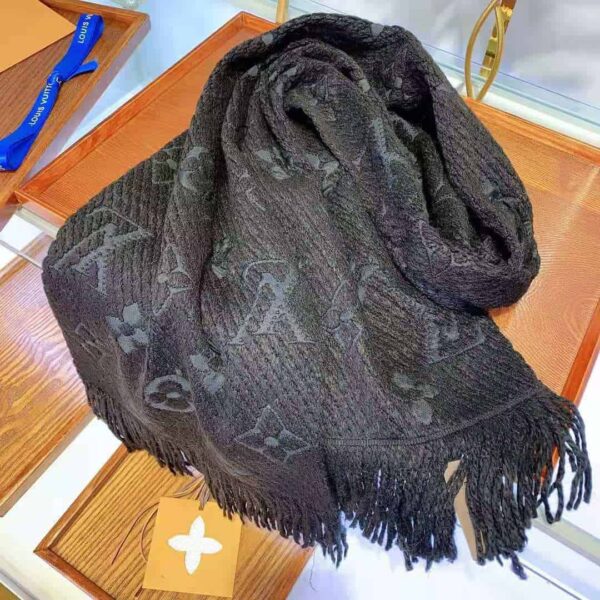 Logomania Scarf Dark Blue For Women 