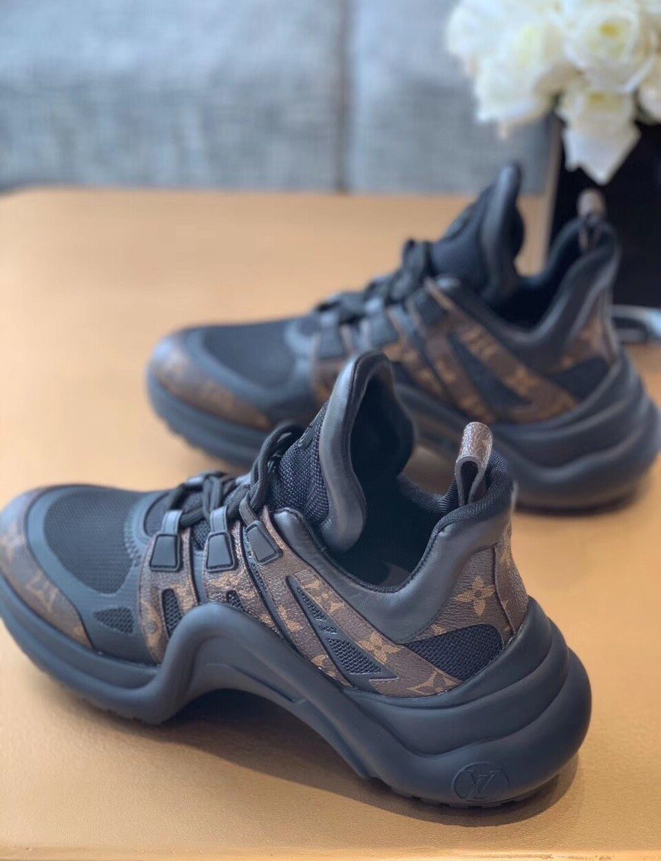 Louis Vuitton Archlight Sneakers Calfskin Leather Fall/Winter 2019 Collection 1A589P Black/Brown