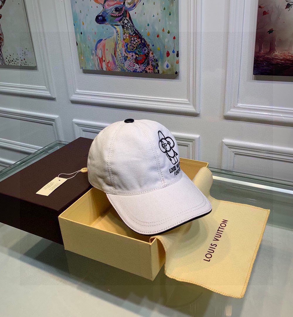 Louis Vuitton Be My Cap White LV Cap