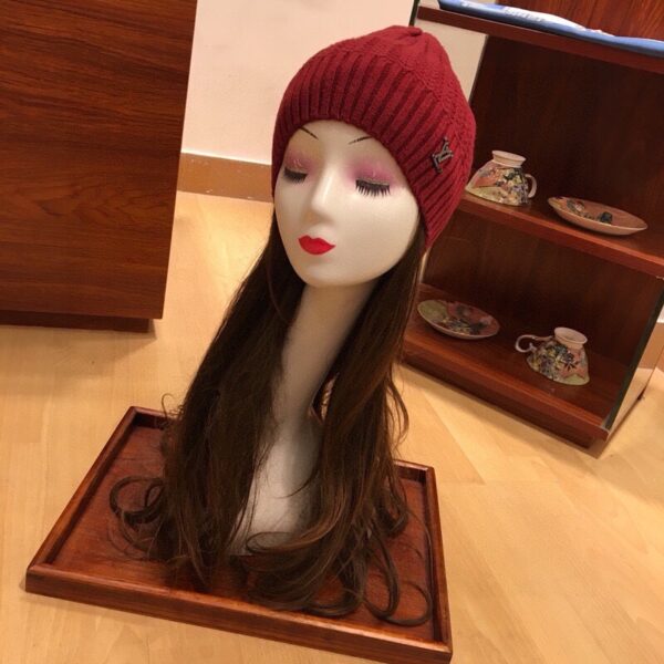 Louis Vuitton Beanie & Scarf Set In Red