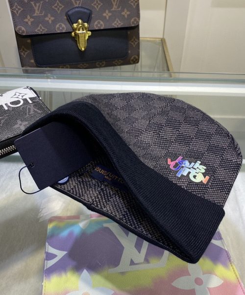 Louis Vuitton Beanie In Black LV Headwear
