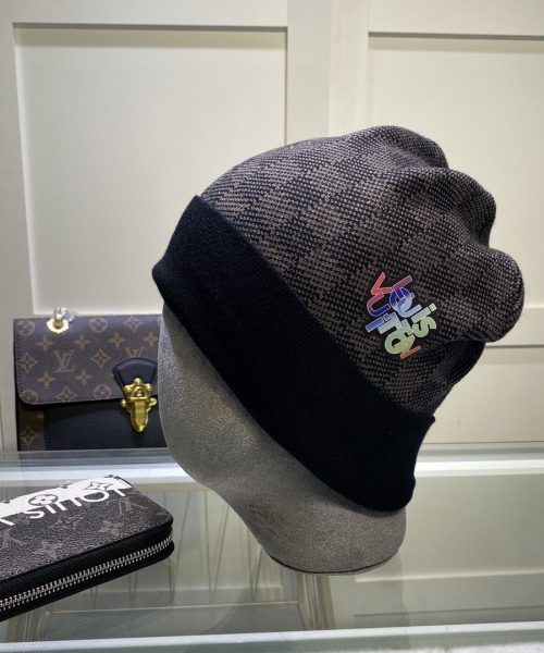 Louis Vuitton Beanie In Black LV Headwear