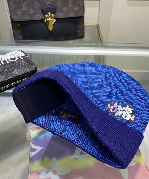 Louis Vuitton Beanie In Blue LV Headwear