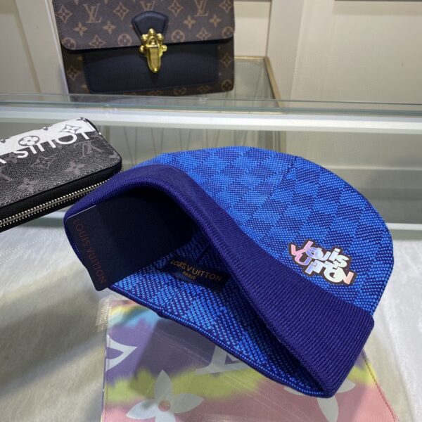 Louis Vuitton Beanie In Blue LV Headwear