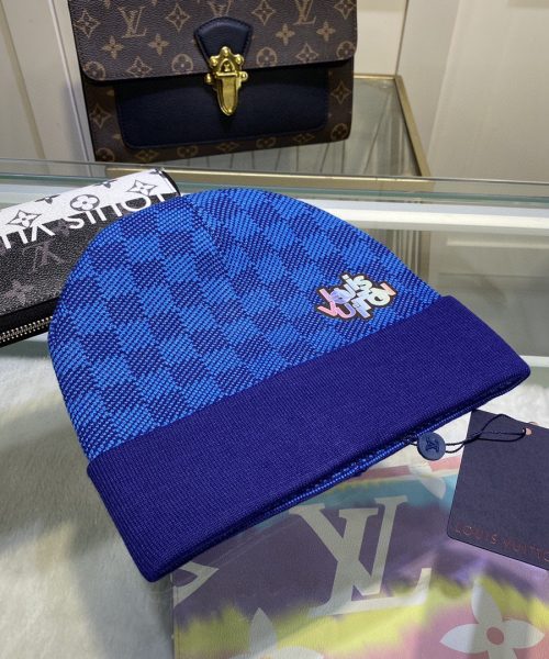 Louis Vuitton Beanie In Blue LV Headwear
