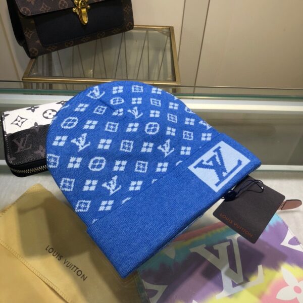 Louis Vuitton Beanie In Blue LV Headwear