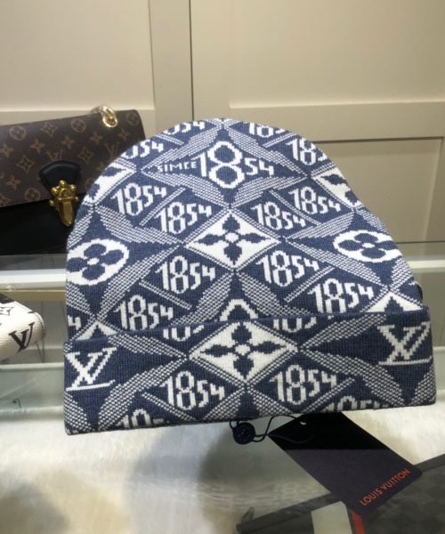 Louis Vuitton Beanie In Blue LV Headwear