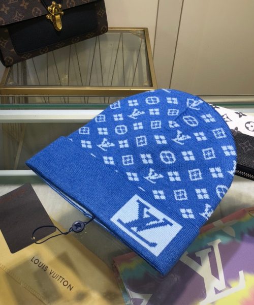 Louis Vuitton Beanie In Blue LV Headwear