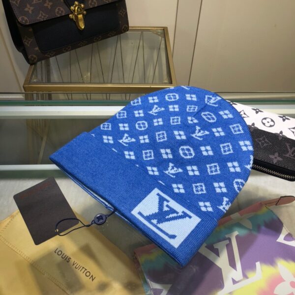 Louis Vuitton Beanie In Blue LV Headwear