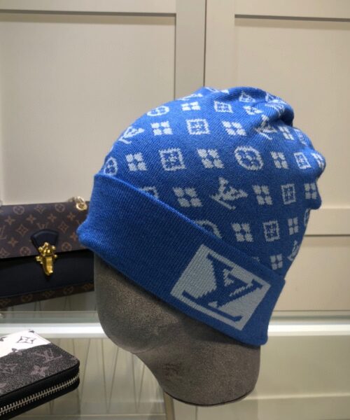 Louis Vuitton Beanie In Blue LV Headwear