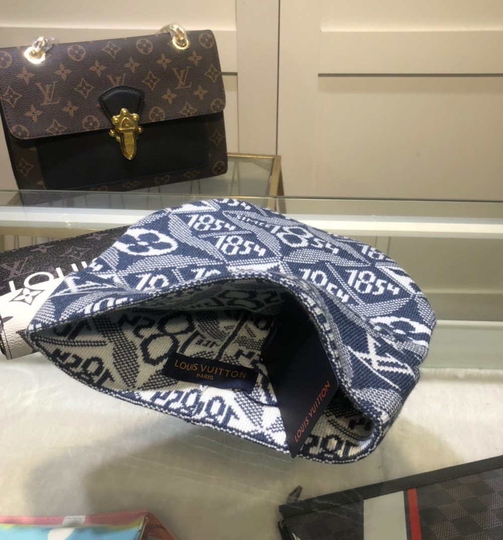 Louis Vuitton Beanie In Blue LV Headwear