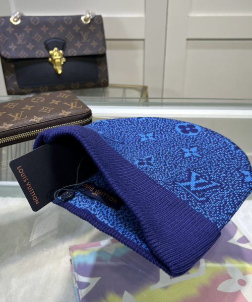 Louis Vuitton Beanie In Blue LV Headwear