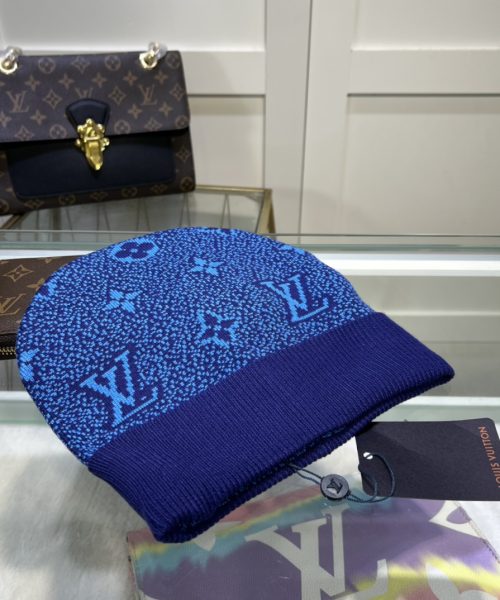 Louis Vuitton Beanie In Blue LV Headwear