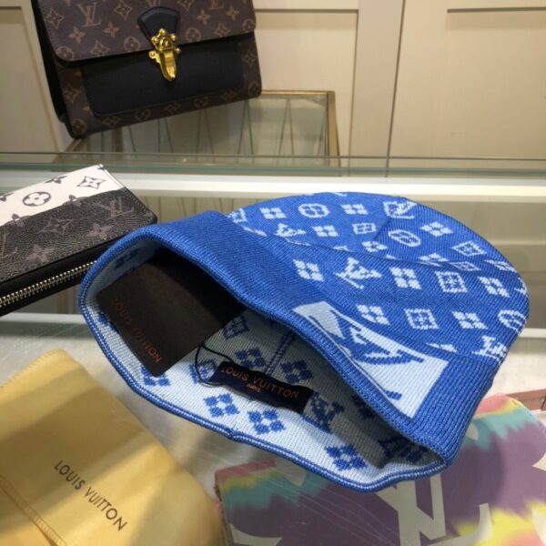 Louis Vuitton Beanie In Blue LV Headwear