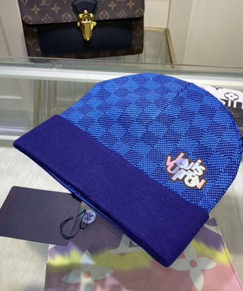 Louis Vuitton Beanie In Blue LV Headwear