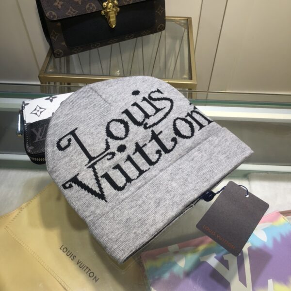 Louis Vuitton Beanie In Grey LV Headwear