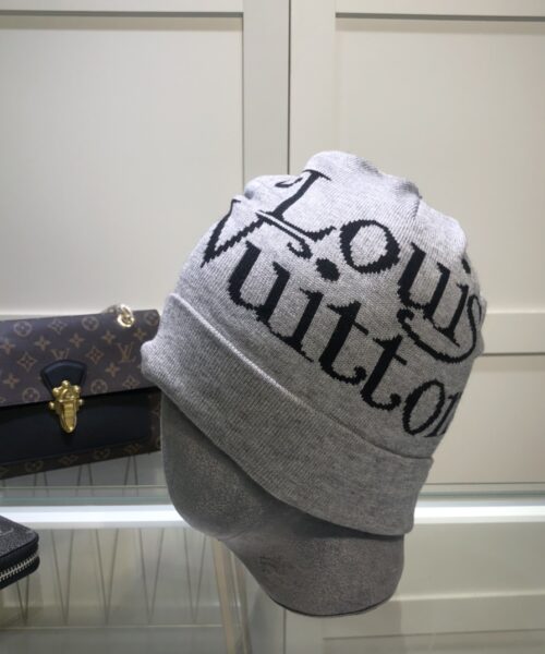 Louis Vuitton Beanie In Grey LV Headwear