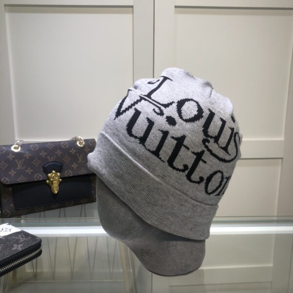 Louis Vuitton Beanie In Grey LV Headwear