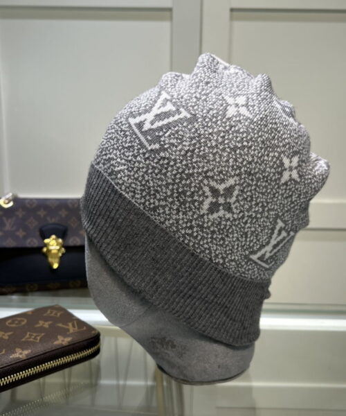 Louis Vuitton Beanie In Grey LV Headwear