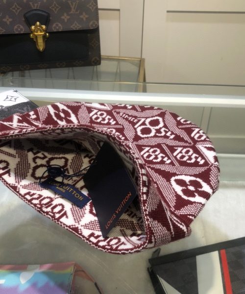 Louis Vuitton Beanie In Red LV Headwear