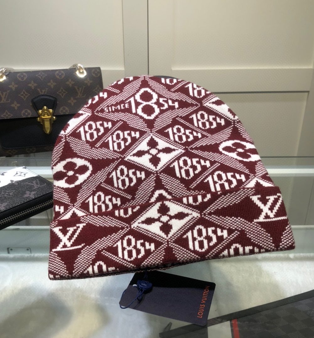 Louis Vuitton Beanie In Red LV Headwear