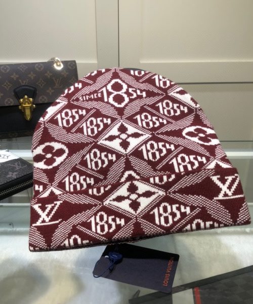 Louis Vuitton Beanie In Red LV Headwear