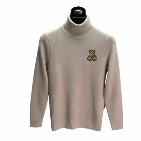 Louis Vuitton Bear Logo Neck Jumper Sweater Beige For Men