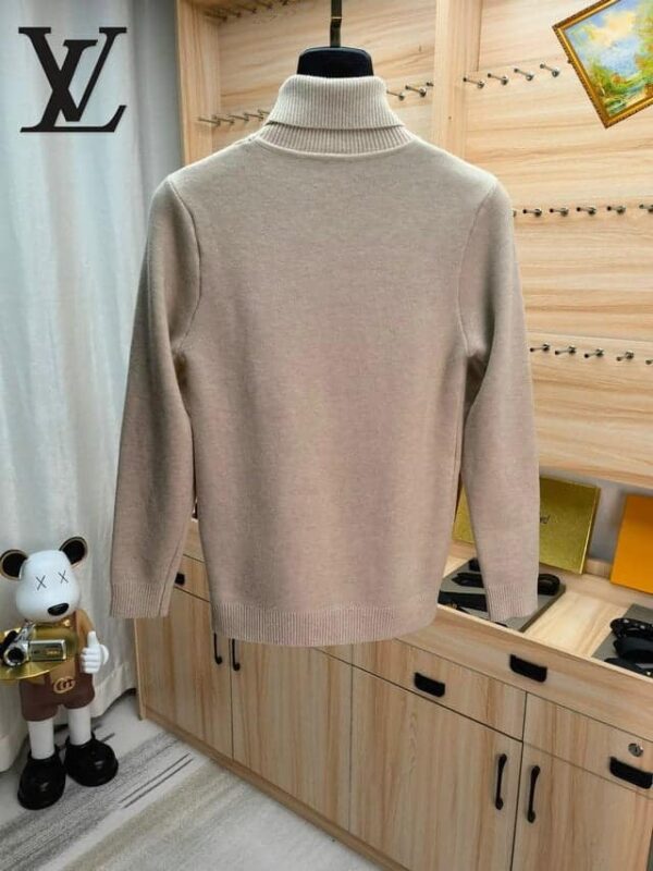 Louis Vuitton Bear Logo Neck Jumper Sweater Beige For Men