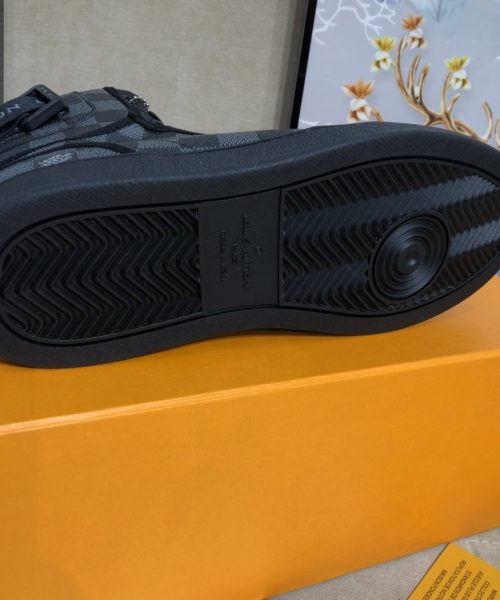 Louis Vuitton Boombox Sneaker Boot Patent Monogram Material Black For Women LV