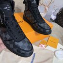 Louis Vuitton Boombox Sneaker Boot Patent Monogram Material Black For Women LV