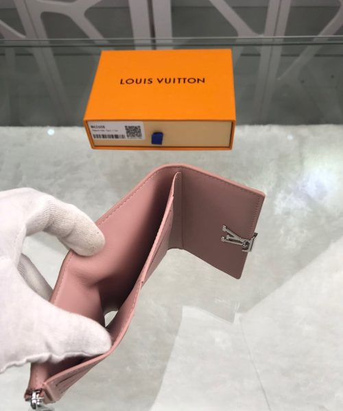 1:1 Replica Louis Vuitton Capucines Sweet Brogues Taurillon Pink For Women, Women's Wallets 5.3in/13.5cm LV 