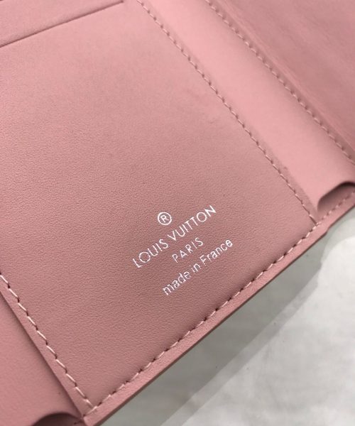 1:1 Replica Louis Vuitton Capucines Sweet Brogues Taurillon Pink For Women, Women's Wallets 5.3in/13.5cm LV 