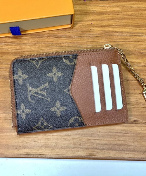 Louis Vuitton Card Holder Recto Verso Combines Monogram Canvas Brown For Women, Women's Wallet 13cm LV