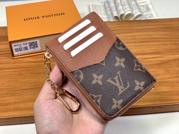 Louis Vuitton Card Holder Recto Verso Combines Monogram Canvas Brown For Women, Women's Wallet 13cm LV