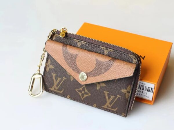 Louis Vuitton Card Holder Recto Verso Monogram and Monogram Reverse Canvas For Women, Women's Wallets 5.1in/13cm LV