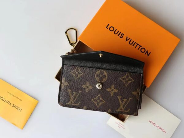 Louis Vuitton Card Holder Recto Verso Monogram and Monogram Reverse Canvas For Women, Women's Wallets 5.1in/13cm LV