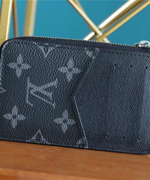 1:1 Replica Louis Vuitton Card Holder Recto Verso Monogram Eclipse For Women, Women's Wallets 5.1in/13cm LV
