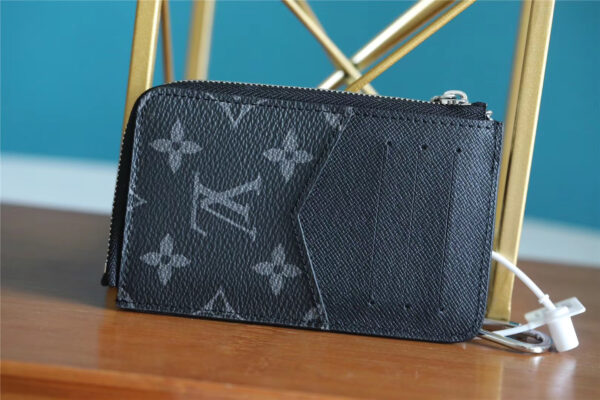 Louis Vuitton Card Holder Recto Verso Monogram Eclipse For Women, Women's Wallets 5.1in/13cm LV