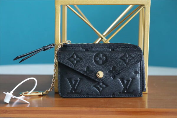 Louis Vuitton Card Holder Recto Verso Monogram Empreinte Black For Women, Women's Wallets 5.1in/13cm LV M69421