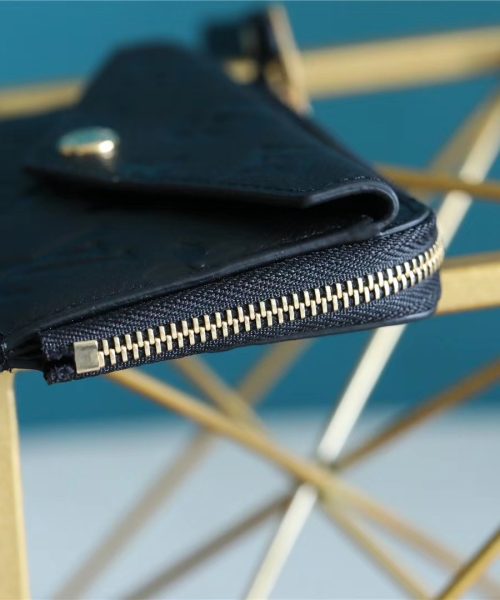 1:1 Replica Louis Vuitton Card Holder Recto Verso Monogram Empreinte Black For Women, Women's Wallets 5.1in/13cm LV M69421