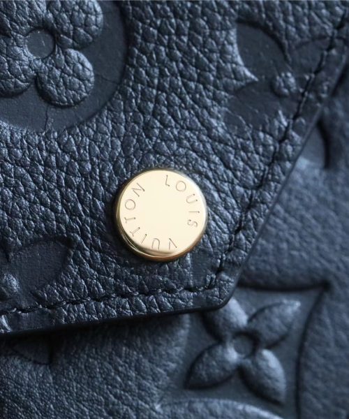 1:1 Replica Louis Vuitton Card Holder Recto Verso Monogram Empreinte Black For Women, Women's Wallets 5.1in/13cm LV M69421