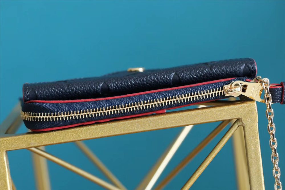 1:1 Replica Louis Vuitton Card Holder Recto Verso Monogram Empreinte Navy Blue / Red For Women, Women's Wallets 5.1in/13cm LV M69420 - Image 7