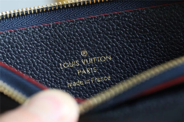Louis Vuitton Card Holder Recto Verso Monogram Empreinte Navy Blue / Red For Women, Women's Wallets 5.1in/13cm LV M69420