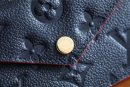 1:1 Replica Louis Vuitton Card Holder Recto Verso Monogram Empreinte Navy Blue / Red For Women, Women's Wallets 5.1in/13cm LV M69420