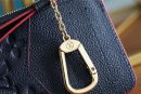 1:1 Replica Louis Vuitton Card Holder Recto Verso Monogram Empreinte Navy Blue / Red For Women, Women's Wallets 5.1in/13cm LV M69420