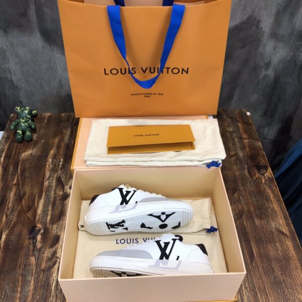 Louis Vuitton Charlie Sneaker Mix Of Recycled And Bio-Based Sustainable Materials Cacao Brown For Women LV 1A9JN8