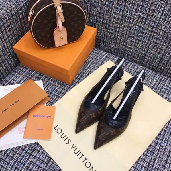 Louis Vuitton Ch?rie Slingback Pump Spring/Summer Collection 1A5BPP Brown