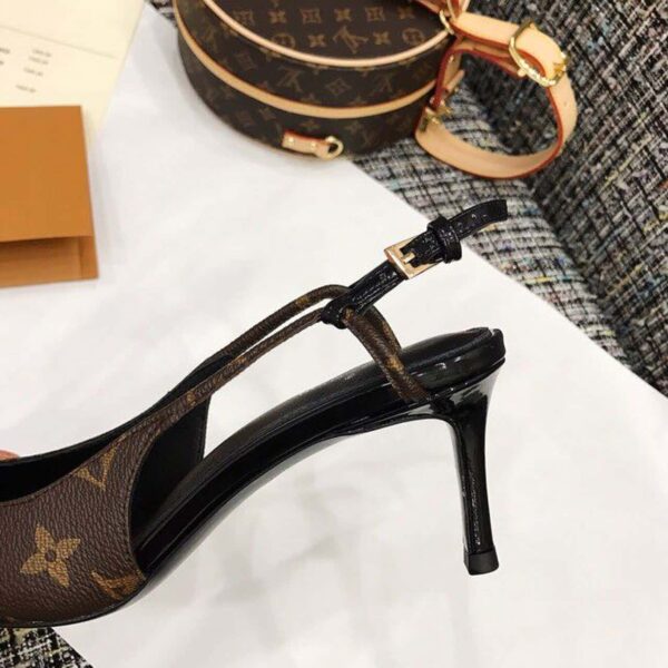 Louis Vuitton Ch?rie Slingback Pump Spring/Summer Collection 1A5BPP Brown