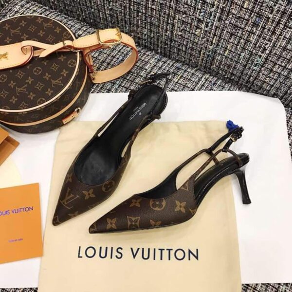 Louis Vuitton Ch?rie Slingback Pump Spring/Summer Collection 1A5BPP Brown