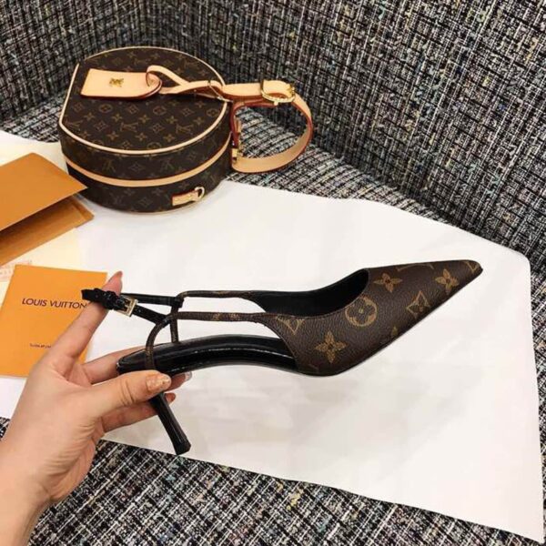 Louis Vuitton Ch?rie Slingback Pump Spring/Summer Collection 1A5BPP Brown